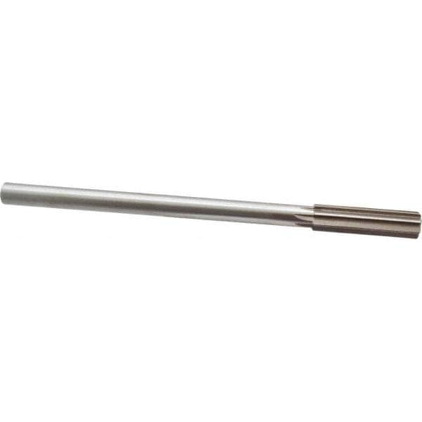 Value Collection SM0405340 Chucking Reamer: 0.534" Dia, 8" OAL, 2" Flute Length, Straight Shank, High Speed Steel Image