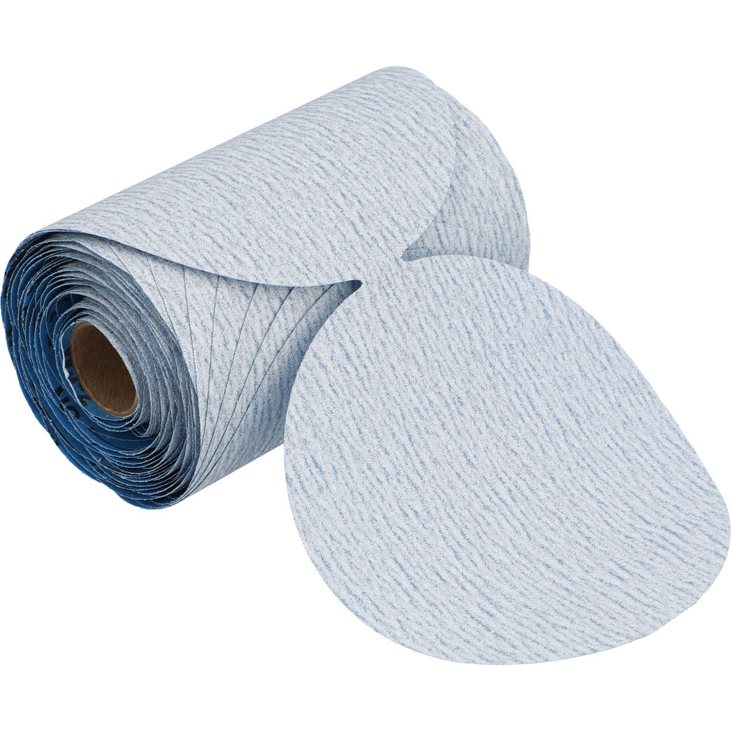 Norton | SG 5" Dia PSA Disc Roll: 150 Grit, Ceramic Alumina - Very Fine Grade, B-Weighted, Paper Backing | Part #66261140499