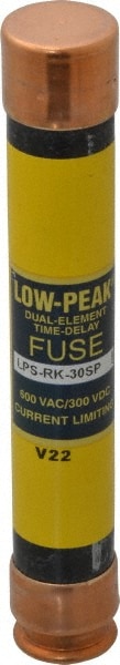 Cooper Bussmann LPS-RK-30SP Cartridge Time Delay Fuse: RK1, 30 A, 127 mm OAL, 20.6 mm Dia Image