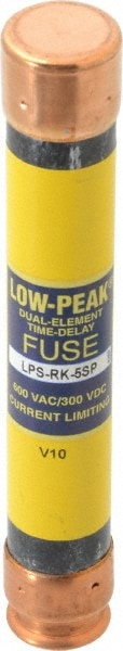 Cooper Bussmann LPS-RK-5SP Cartridge Time Delay Fuse: RK1, 5 A, 127 mm OAL, 20.6 mm Dia Image