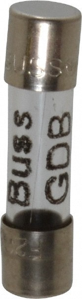 Cartridge Fast-Acting Fuse: 0.2 A, 20 mm OAL, 5 mm Dia