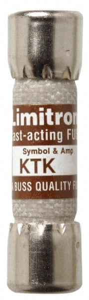 Cooper Bussmann KTK-4/10 Cartridge Fast-Acting Fuse: 0.4 A, 10.3 mm Dia 