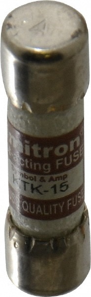 Cooper Bussmann KTK-15 Cartridge Fast-Acting Fuse: 15 A, 10.3 mm Dia Image