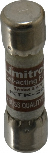 Cooper Bussmann KTK-25 Cartridge Fast-Acting Fuse: 25 A, 10.3 mm Dia Image