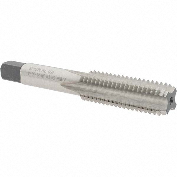 Kennametal 1542884 9/16-12 Bottoming RH H3 Bright High Speed Steel 4-Flute Straight Flute Hand Tap Image