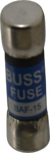 Cooper Bussmann Cartridge Fast-Acting Fuse: 15 A, 10.3 mm Dia 74975384  MSC Industrial Supply