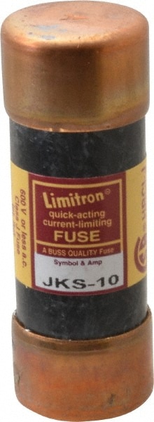 Cooper Bussmann JKS-10 Cartridge Fast-Acting Fuse: J, 10 A, 20.6 mm Dia Image