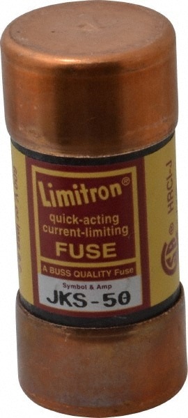 Cooper Bussmann JKS-50 Cartridge Fast-Acting Fuse: J, 50 A, 27 mm Dia Image