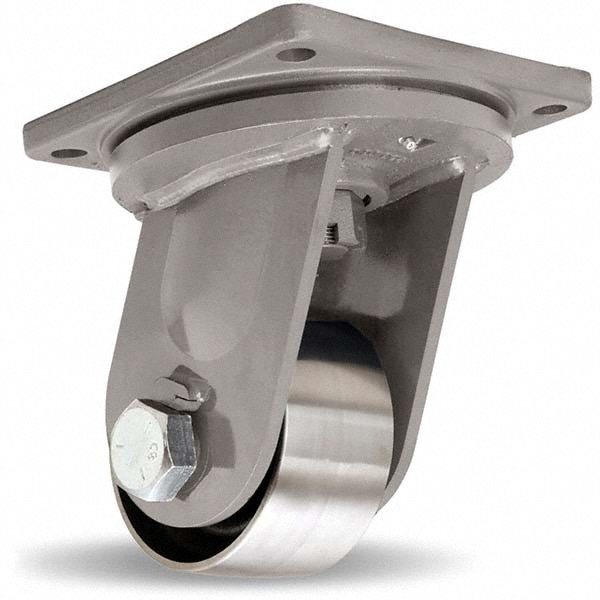 Hamilton S-MD-63FST Swivel Top Plate Caster: Forged Steel, 6" Wheel Dia, 3" Wheel Width, 12,000 lb Capacity, 10" OAH Image