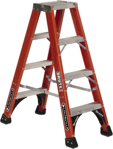 Louisville FM1414HD 13-Step Ladder: Fiberglass, Type IAA, 14 OAH 