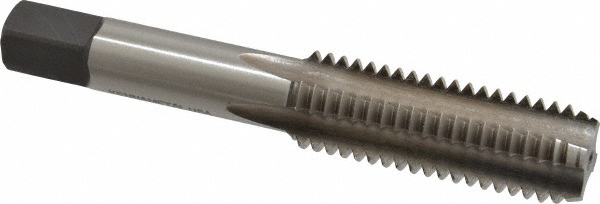 Straight Flute Tap: 5/8-11 UNC, 4 Flute, Bottoming Chamfer, 2B Class of Fit, High-Speed Steel, Bright/Uncoated Finish - 1-13/16" Thread Length, Right Hand, H5, Series 5305 & 5303