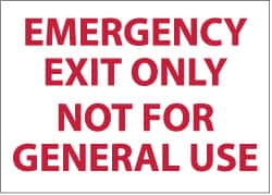 emergency exit signs