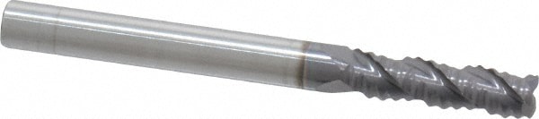 ProMax 100-01214 Corner Radius End Mill: 3/16" Dia, 5/8" LOC, 0.03 to 0.035" Radius, 3 Flutes, Solid Carbide Image