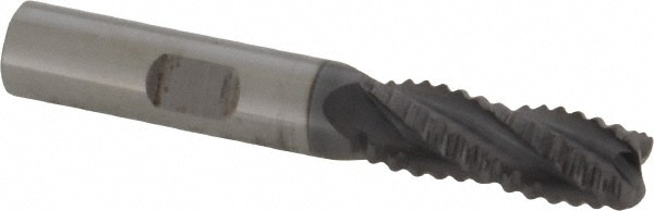 ProMax 100-02414 Corner Radius End Mill: 3/8" Dia, 7/8" LOC, 0.055 to 0.065" Radius, 4 Flutes, Solid Carbide Image