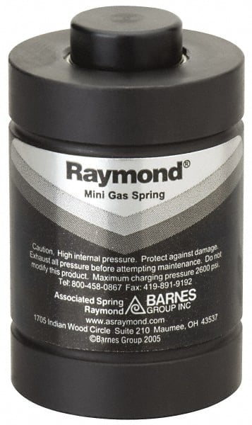 Associated Spring Raymond CU 1800-016 Nitrogen Gas Spring: 1.97" Dia 
