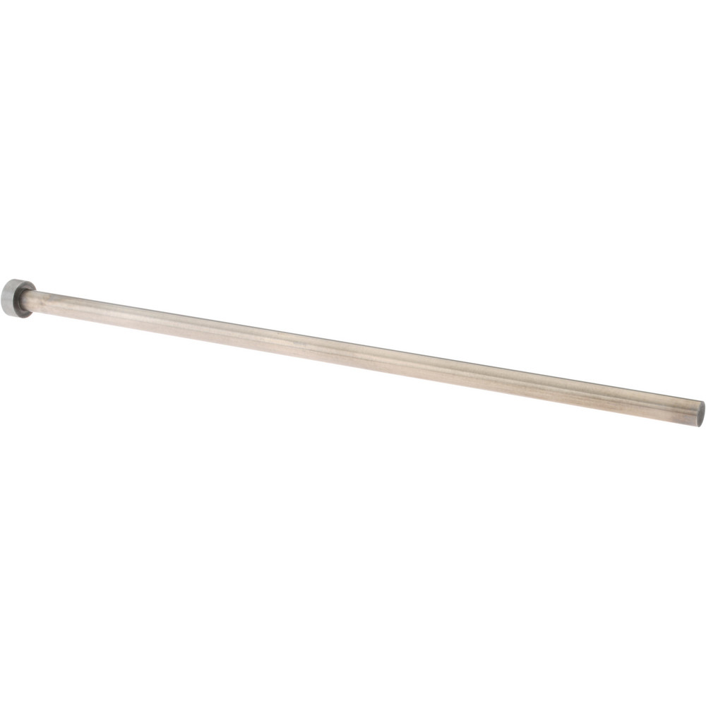 Straight Ejector Pin: 1/4" Pin Dia, 8" OAL, Steel