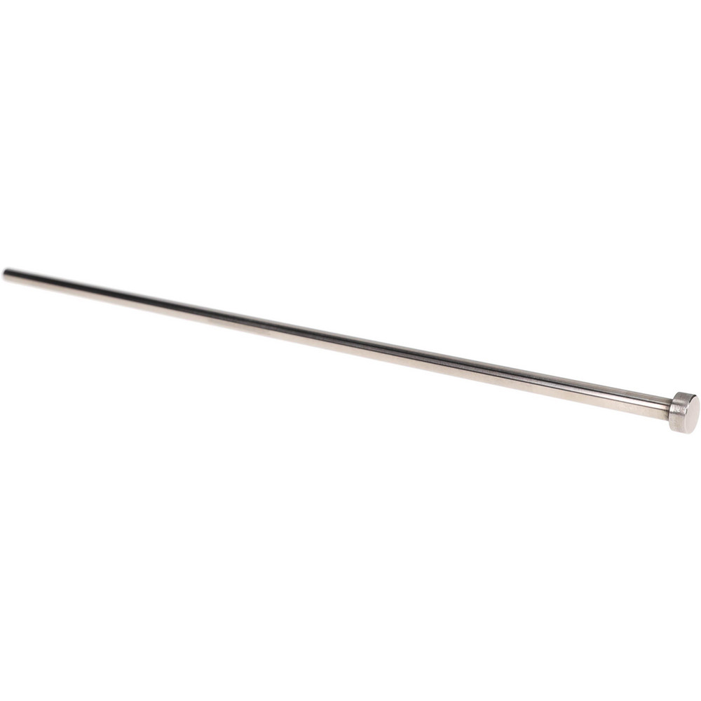 Straight Ejector Pin: 1/4" Pin Dia, 12" OAL, Steel