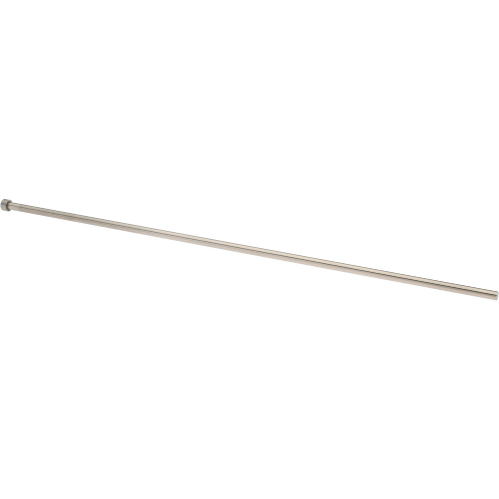 Straight Ejector Pin: 9/32" Pin Dia, 18" OAL, Steel
