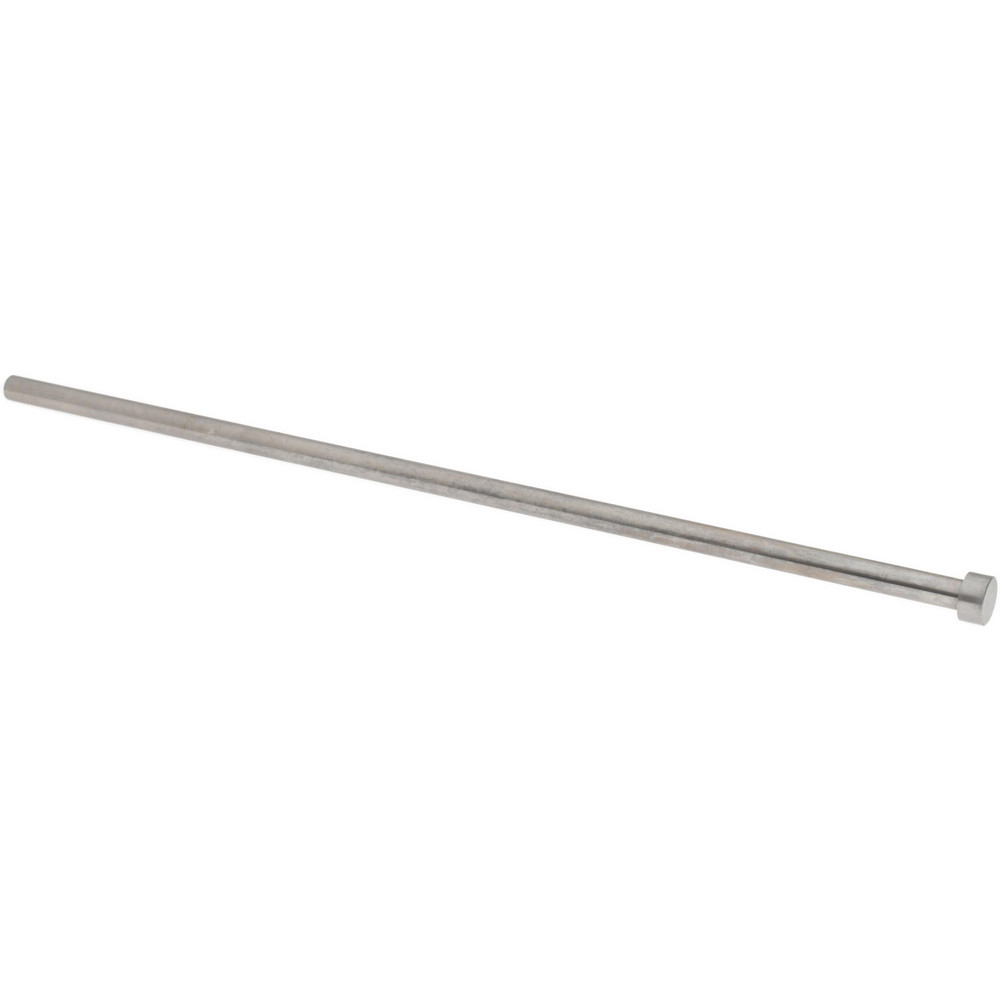 Straight Ejector Pin: 5/16" Pin Dia, 12" OAL, Steel