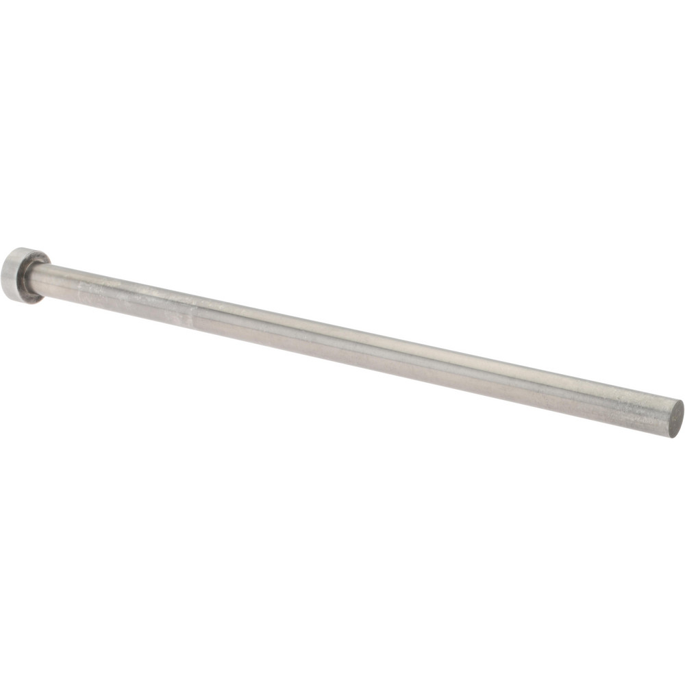 Straight Ejector Pin: 3/8" Pin Dia, 8" OAL, Steel