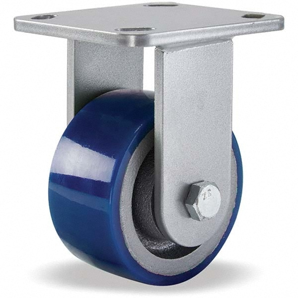 Hamilton R-WH-4SPB Rigid Top Plate Caster: Polyurethane, 4" Wheel Dia, 2" Wheel Width, 600 lb Capacity, 5-5/8" OAH Image