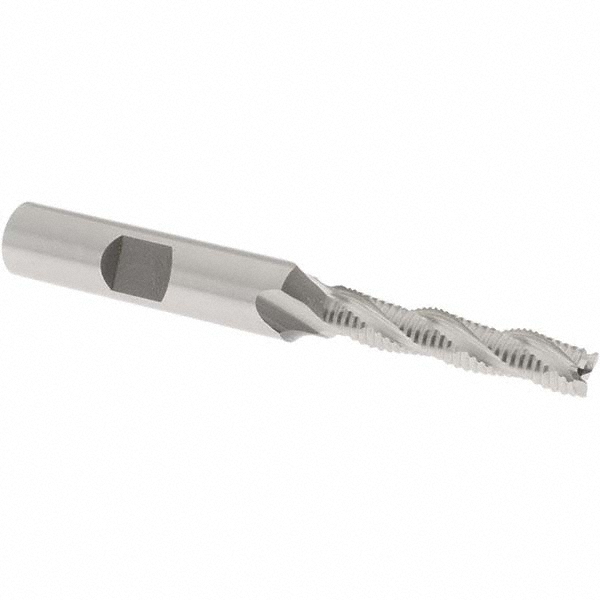 OSG 4509200 Square End Mill: 1/4 Dia, 1-1/4 LOC, 3/8 Shank Dia, 3-1/16 OAL, 3 Flutes, Cobalt Image