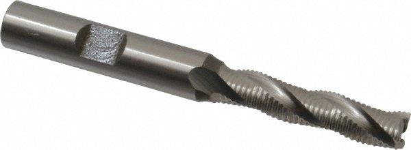 OSG 4509500 Square End Mill: 5/16 Dia, 1-3/8 LOC, 3/8 Shank Dia, 3-1/8 OAL, 3 Flutes, Cobalt Image