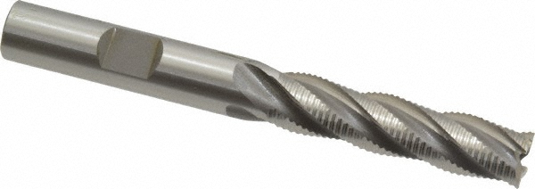 OSG 4509800 Square End Mill: 3/8 Dia, 1-1/2 LOC, 3/8 Shank Dia, 3-1/4 OAL, 4 Flutes, Cobalt Image