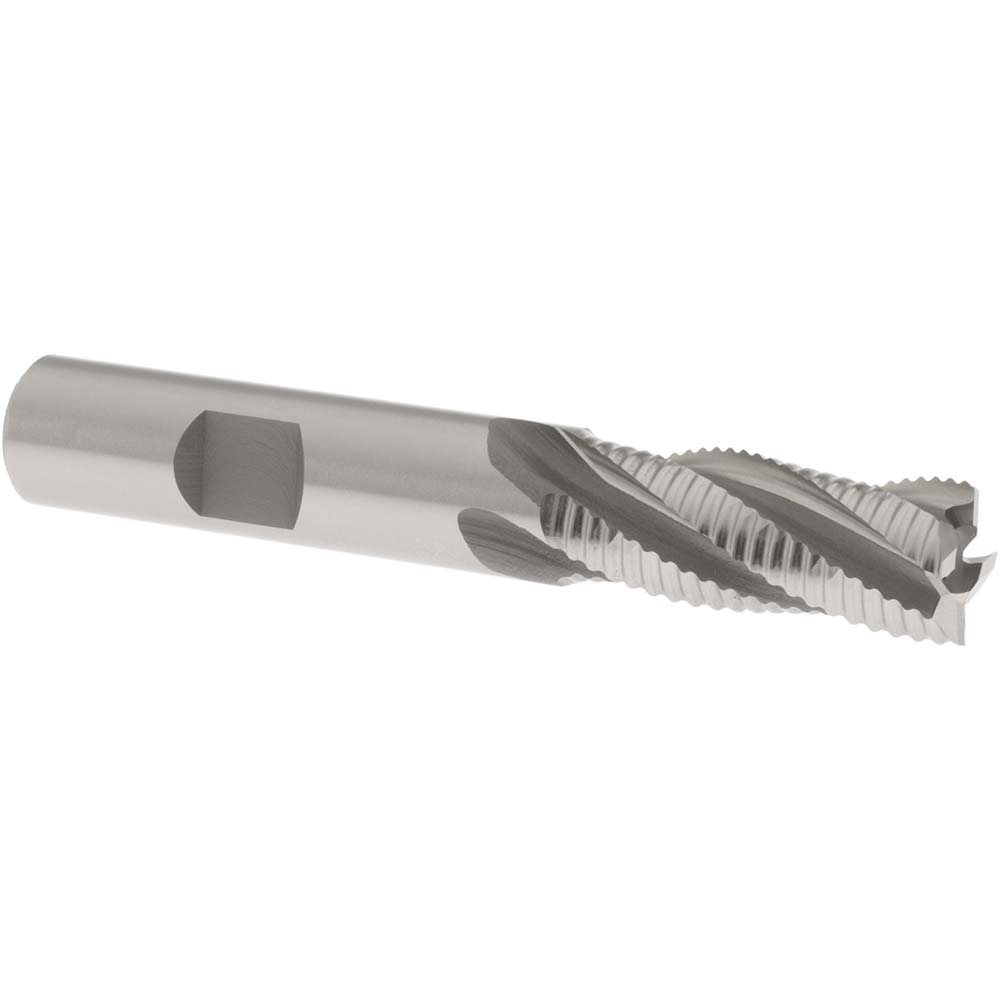 OSG 4500100 Square End Mill: 1/2 Dia, 1-1/4 LOC, 1/2 Shank Dia, 3-1/4 OAL, 4 Flutes, Cobalt Image