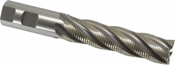 OSG 4510900 Square End Mill: 1 Dia, 4 LOC, 1 Shank Dia, 6-1/2 OAL, 5 Flutes, Cobalt Image