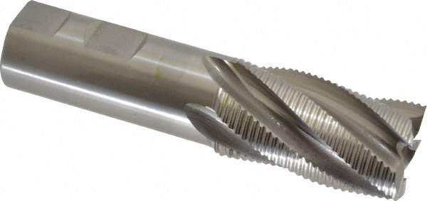 OSG 4511500 Square End Mill: 1-1/8 Dia, 2 LOC, 1 Shank Dia, 4-1/2 OAL, 5 Flutes, Cobalt Image