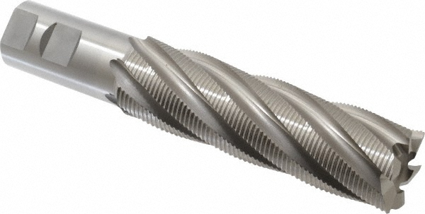 OSG 4513900 Square End Mill: 1-1/2 Dia, 5 LOC, 1-1/4 Shank Dia, 7-1/2 OAL, 6 Flutes, Cobalt Image