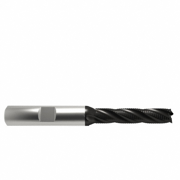 OSG 4559511 Square End Mill: 5/16 Dia, 1-3/8 LOC, 3/8 Shank Dia, 3-1/8 OAL, 4 Flutes, Cobalt Image