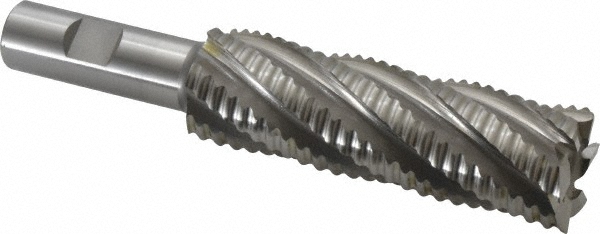 OSG 4911900 Square End Mill: 1-1/4 Dia, 4 LOC, 3/4 Shank Dia, 6-1/4 OAL, 6 Flutes, Cobalt Image