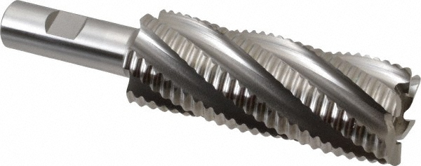 OSG 4913100 Square End Mill: 1-1/2 Dia, 4 LOC, 3/4 Shank Dia, 6-1/4 OAL, 6 Flutes, Cobalt Image