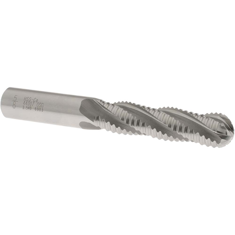 OSG 4400700 Ball End Mill: 0.625" Dia, 2.5" LOC, 4 Flute, Cobalt Image