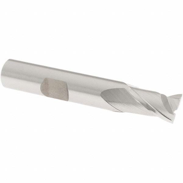 OSG 5200500 Square End Mill: 3/8 Dia, 9/16 LOC, 3/8 Shank Dia, 2-5/16 OAL, 2 Flutes, Cobalt Image