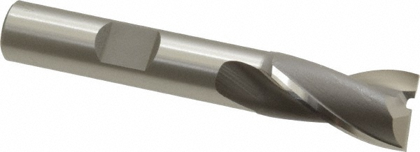OSG 5209700 Square End Mill: 15/32 Dia, 13/16 LOC, 3/8 Shank Dia, 2-1/2 OAL, 2 Flutes, Cobalt Image
