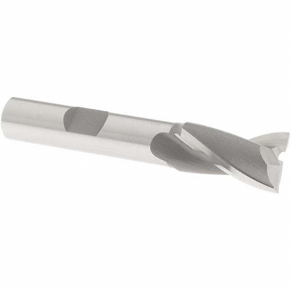 OSG 5200700 Square End Mill: 1/2 Dia, 13/16 LOC, 3/8 Shank Dia, 2-1/2 OAL, 2 Flutes, Cobalt Image