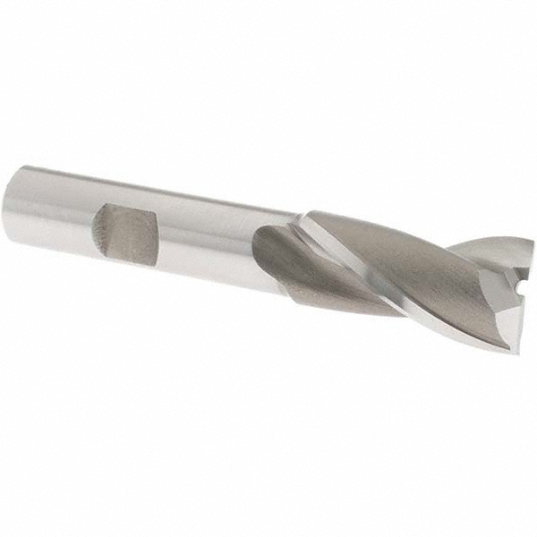 OSG 5201800 Square End Mill: 21/32 Dia, 1-5/16 LOC, 1/2 Shank Dia, 3-5/16 OAL, 2 Flutes, Cobalt Image