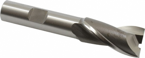 OSG 5201400 Square End Mill: 11/16 Dia, 1-5/16 LOC, 1/2 Shank Dia, 3-5/16 OAL, 2 Flutes, Cobalt Image
