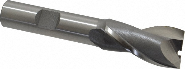 OSG 5201900 Square End Mill: 23/32 Dia, 1-5/16 LOC, 1/2 Shank Dia, 3-5/16 OAL, 2 Flutes, Cobalt Image