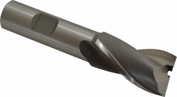 OSG 5202900 Square End Mill: 27/32 Dia, 1-1/2 LOC, 5/8 Shank Dia, 3-5/8 OAL, 2 Flutes, Cobalt Image