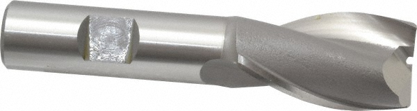 OSG 5202500 Square End Mill: 7/8 Dia, 1-1/2 LOC, 5/8 Shank Dia, 3-5/8 OAL, 2 Flutes, Cobalt Image