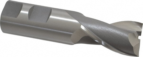 OSG 5205100 Square End Mill: 1 Dia, 1-5/8 LOC, 1 Shank Dia, 4-1/8 OAL, 2 Flutes, Cobalt Image