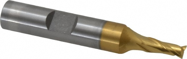 OSG 5200205 Square End Mill: 3/16 Dia, 7/16 LOC, 3/8 Shank Dia, 2-5/16 OAL, 2 Flutes, Cobalt Image