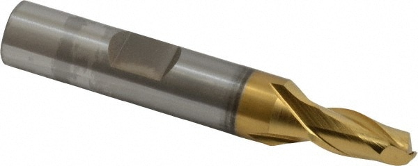 OSG 5200305 Square End Mill: 1/4 Dia, 1/2 LOC, 3/8 Shank Dia, 2-5/16 OAL, 2 Flutes, Cobalt Image