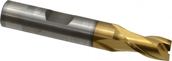 OSG 5200405 Square End Mill: 5/16 Dia, 9/16 LOC, 3/8 Shank Dia, 2-5/16 OAL, 2 Flutes, Cobalt Image