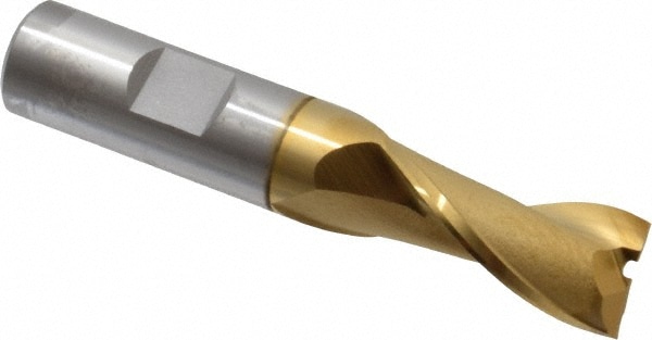 OSG 5202105 Square End Mill: 5/8 Dia, 1-5/16 LOC, 5/8 Shank Dia, 3-7/16 OAL, 2 Flutes, Cobalt Image