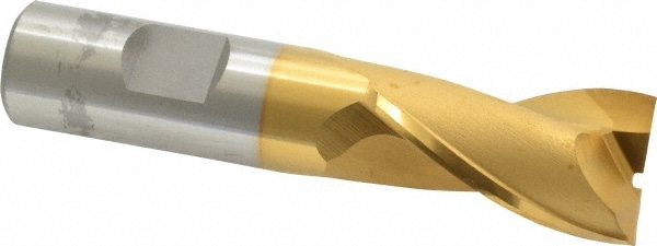 OSG 5203205 Square End Mill: 7/8 Dia, 1-1/2 LOC, 3/4 Shank Dia, 3-3/4 OAL, 2 Flutes, Cobalt Image